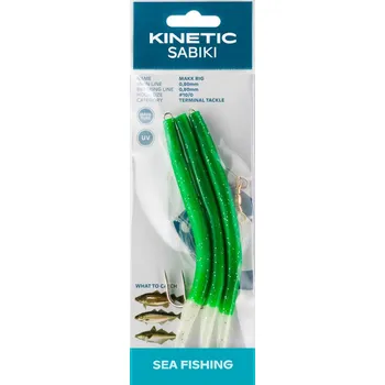 Kinetic Návazec Sabiki Makk Glow Green Splatter 3ks Velikost háčku: #10/0