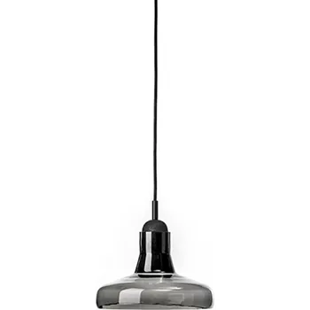 Závěsné svítidlo Brokis Shadows PC894, 1xGU10 Povrch Montury: dub evropský - bezbarvý nano lak, Barva skla: Šedá kouřová - transparentní sklo, Povrchová úprava baldachýnu: dub evropský - černě mořený