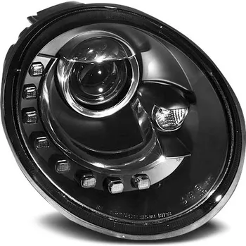 Přední světlomet Přední světla, VW NEW BEETLE, 1998-2005, LED BLACK (88.LPVWL7)