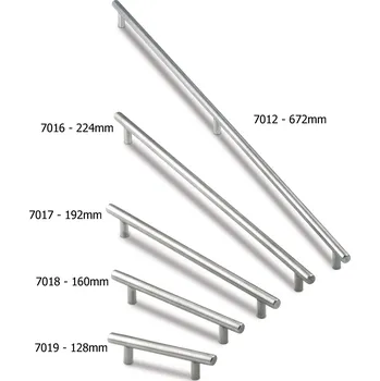 Nábytkové kování 701 - 031 broušená nerezová ocel, 1280 mm