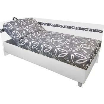 Postel Jednolůžko ALEX | 90x200 cm | LEVÁ | polohovací rošt | VÝBĚR POTAHU A MATRACE | z ČR