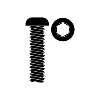 RC vybavení Ocelový Inbusový šroub s čočkovitou hlavou, M3x20mm, 10 ks.