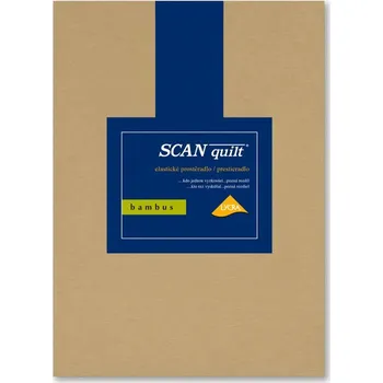 Prostěradlo SCANquilt napínací prostěradlo BAMBUS LYCRA béžová výška matrace do 30 cm 200 x 220 cm