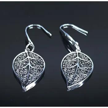 Náušnice B-TOP Náušnice z nerezové oceli List