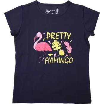 Dívčí tričko Dětské tričko WOLF modré vel.110