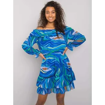 Dámské šaty Dámské šaty s volánem EDMONTON modré