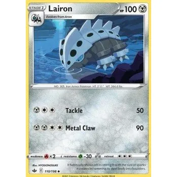 Sběratelská karetní hra Pokémon CRE 110/198 Lairon - Chilling Reign Stav: Near Mint, Verze: REVERSE HOLO