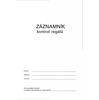 Optys OP1237 záznamník kontrol regálu A4 4 listy