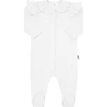 Kojenecký bavlněný overal New Baby Stripes bílý, vel. 68 (4-6m)