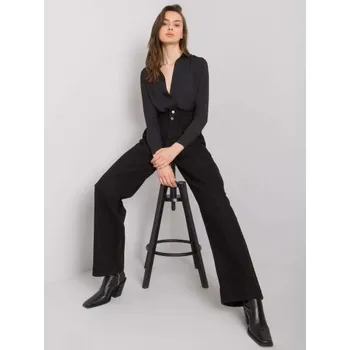 Dámské džíny Dámské džíny široké s vysokým pasem SHELBURNE černé