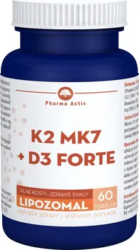 Pharma Activ Lipozomal K2 MK7 + D3 Forte 60 tob.