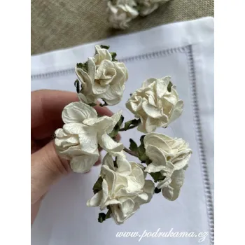 Svatební dekorace Sapaimport Růže plnokvětá drobná Množství: balení po 5 ks