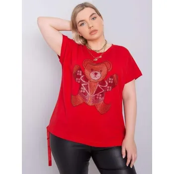 Dámská halenka Dámská halenka plus size MARLENE červená