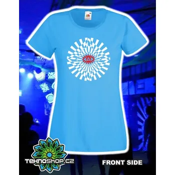 Dámské tričko TEKNOSHOP EXVIP tekno tričko s potiskem dámské XS černé