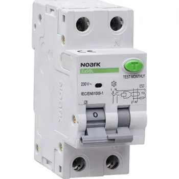 Proudový chránič 107388 Ex9BL-H 1P+N B40 30mA Chránič s nadpr. ochr., 2P (1P+N), 40A, 30mA, B, 10kA, typ: AC, Noark