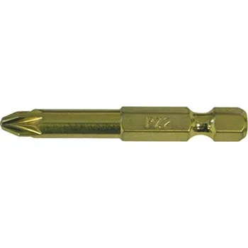 Šroubovák 102184 Bity křížové TiN PZ 1 / 50 mm (10 ks v plastovém boxu), Haupa