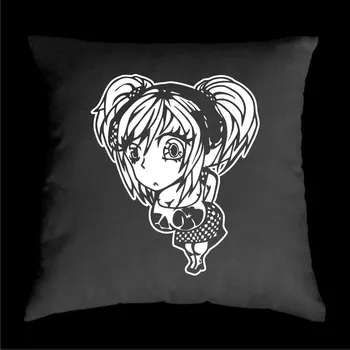 Dekorativní polštářek TEKNOSHOP Shy Girl tekno polštářek s potiskem modrý