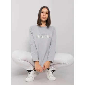 Dámská tunika Dámská tunika s kapsami plus size ALEXIAH šedá