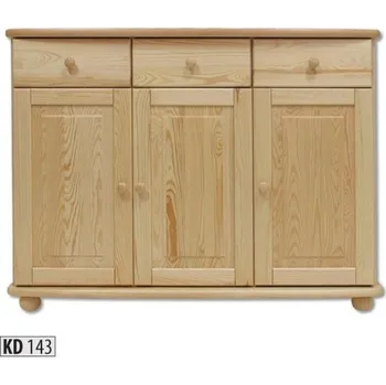 ImportWorld Komoda Sasha masiv v92 x š125 x h42 cm (Barva dřeva: Olše)