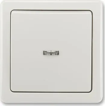 Stavebniny 3557G-C91342 S1 Ovládač zapínací s průzorem, řazení 1/0So, 10/S, světle šedá, ABB Swing