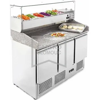 SAVE Pizza chladící stůl MPS-1365 s chl.vitrínou Varianta: Pizza chladící stůl MPS-1365 s chl.vitrínou