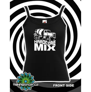 TEKNOSHOP TECHNICAL HARDCORE tekno tílko s potiskem dámské M černé