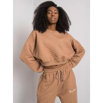 Dámská mikina Dámská mikina prošívaná CRYSTAL hnědá