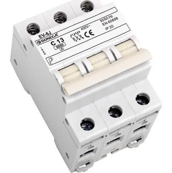 Jistič 01-3013202C EV Jistič EV-6J (6 kA) 3P C 13A, Bonega