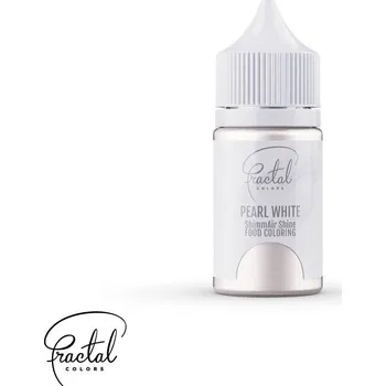 Přisada na vaření a pečení Dekorativní airbrush perleťová barva tekutá Fractal - Pearl White (33 g)