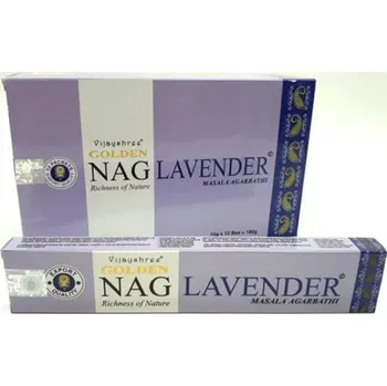 Vonná tyčinka Vijayshree Vonné Tyčinky Golden Nag Lavender, 15 g