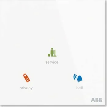 2CKA006300A1549 Tacteo ovladač hotelový vnější bez čtečky karet, 86x86, ABB