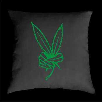 Dekorativní polštářek TEKNOSHOP GREEN VICTORY dnb polštářek s potiskem černý