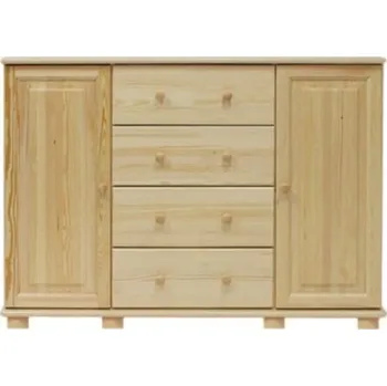 Nábytek ImportWorld Komoda Matěj - v100 x š136 x h47 cm (Barva dřeva: Olše)