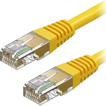 Datový kabel AlzaPower Patch CAT5E UTP 3m žlutý