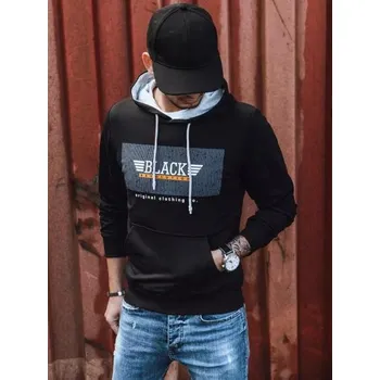 Pánská mikina Pánská mikina s potiskem BLACK černá