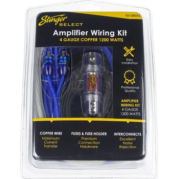 Zesilovač do auta Stinger sada k montáži zesilovače 1200 W ss1200xs