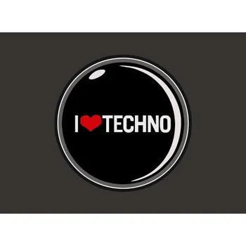 TEKNOSHOP Odznak I Love Techno