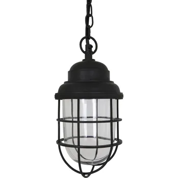 Retro lustr LARS Barva: spálená černá