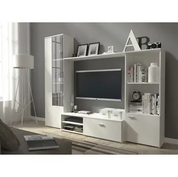 Obývací stěna Eoshop Obývací stěna HOGU, Bílá / Bílá