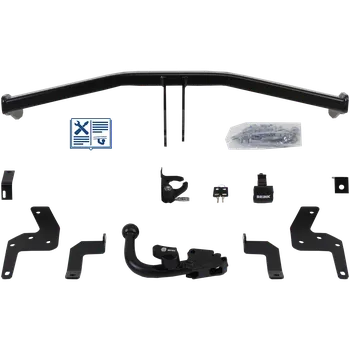 Tažné zařízení Brink tažné zařízení Odnímatelné tažné rameno zasunuté diagonálně zespodu - CITROËN C3 AIRCROSS I