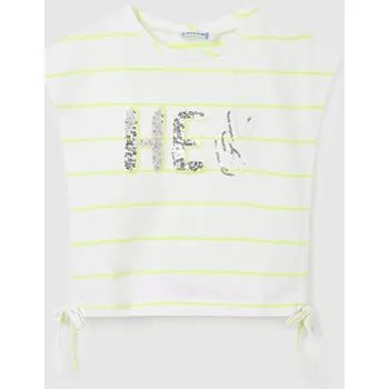 Dívčí tričko Dívčí triko Mayoral 6063 bílé Rozměr: 140 (10 let)