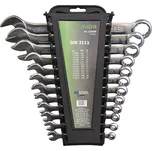 110250 Sada kombi klíčů stranových/očkových, 12 ks, DIN 3113, Haupa