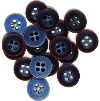 Knoflík GU22, knoflíky, plastové, modré, 11mm, 1ks