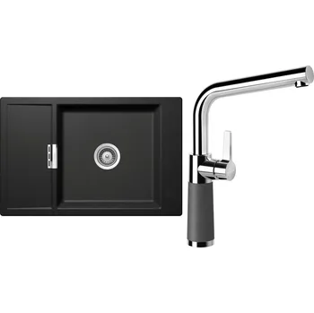 Granitový dřez Set Schock S5-6 (dřez Mono D-100XS Stone + baterie SC-540 Stone)