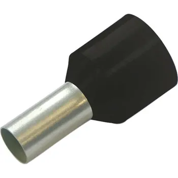 elektrický kabel 270902 Dutinka izolovaná odolná proti zkratu 1,5 mm2, 10 mm, černá, Haupa