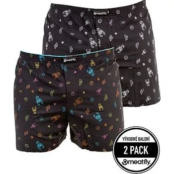 Trenýrky Meatfly pánské trenýrky Agostino A - Sanchez | Černá | Velikost XXL