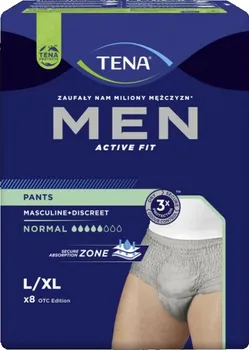Inkontinenční kalhotky TENA Men Pants Normal Grey L/XL 8 ks