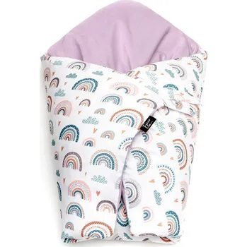 Příslušenství pro dětskou postel a kolébku ESECO Povlak na péřovou zavinovačku 80 x 80 cm Rainbow