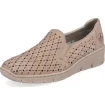 DÁMSKÉ POLOBOTKY RIEKER 53795-60 BÉŽOVÁ Barva: BÉŽOVÁ, Velikost: 41