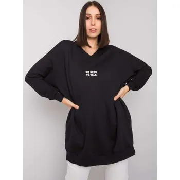 Dámská tunika Dámská tunika z bavlny plus size RAELLLA černá